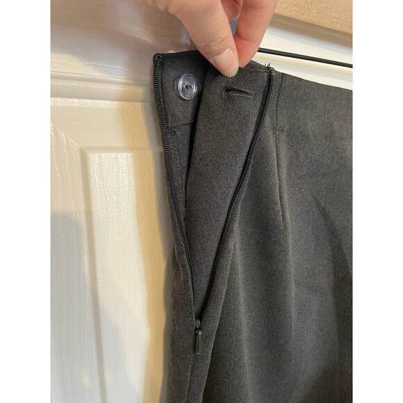 Talbots Heritage Womens Dress Pants Size 4 Gray Side Zipper Straight Leg Stretch - Picture 4 of 9